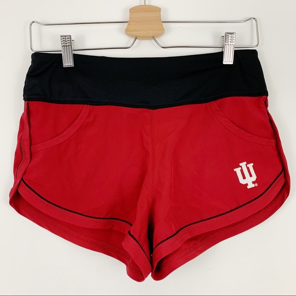 Colosseum Pants - Indiana University IU Running Shorts S Red Black